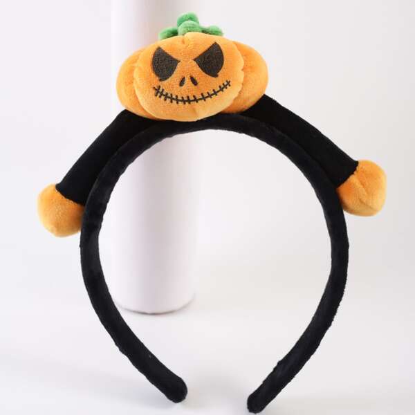 

Halloween Pumpkin Decor Headband, Yellow