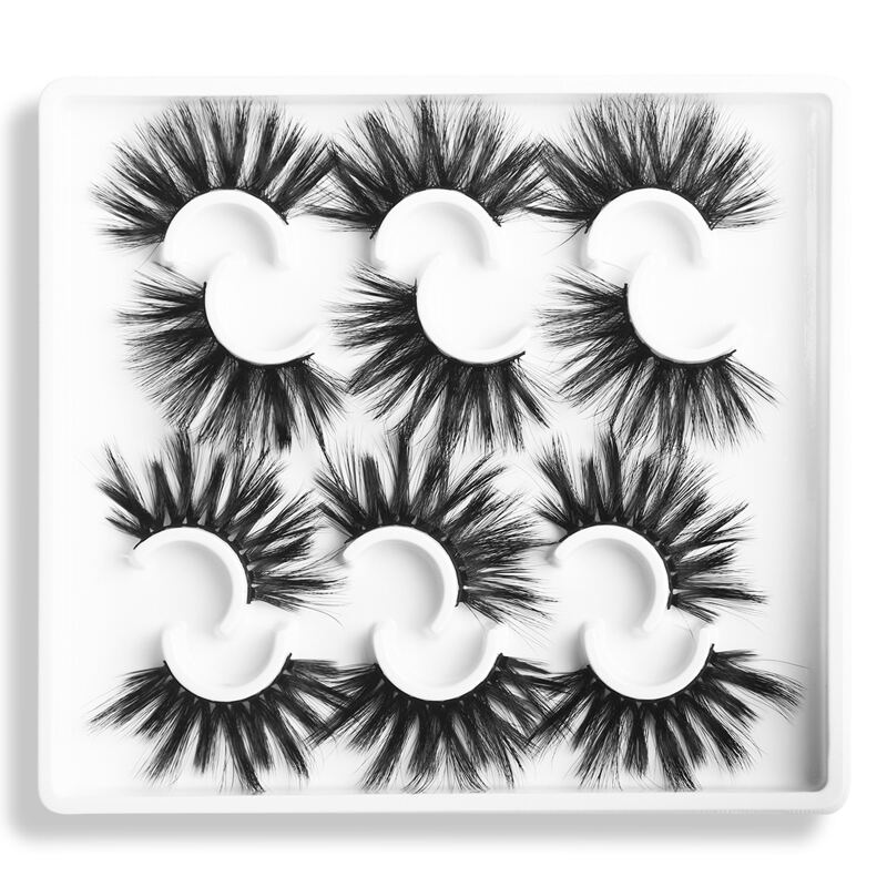

6pairs Halloween Fake Eyelashes, Black