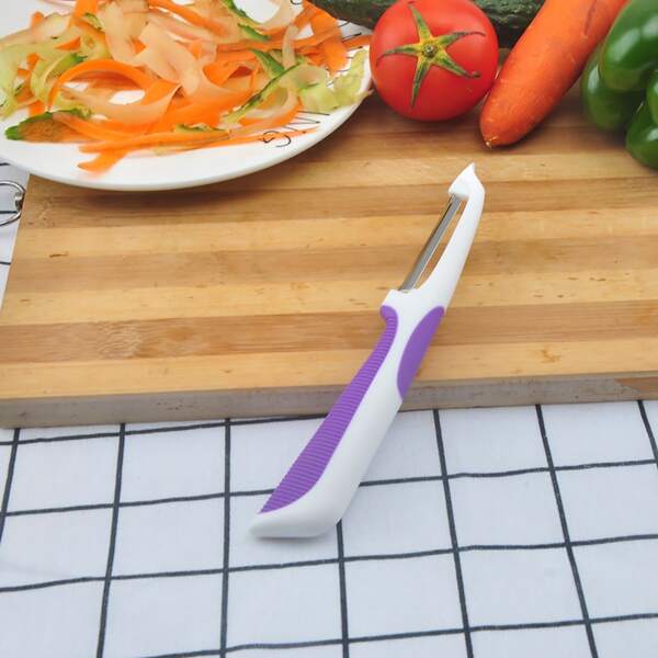 

1pc Color Block Peeler, Purple