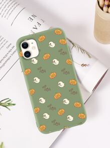 Halloween Cartoon Graphic Phone Case - Multicolor - View 2