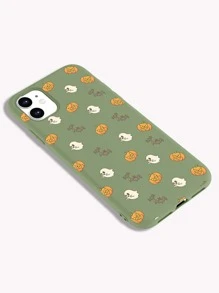 Halloween Cartoon Graphic Phone Case - Multicolor - View 3