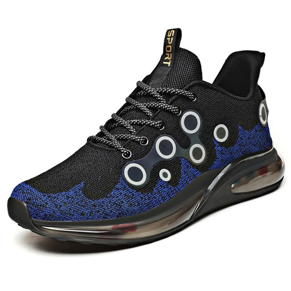

Men Letter Graphic Lace Up Front Sneakers, Black