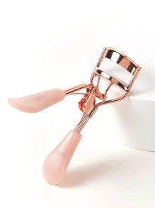 Rose Gold Transparent Handle Eyelash Curler, Jelly Texture Eyelash Curler,Makeup,Cheap,Room Decor,Vanity,Travel,Bedroom,Makeup Accessories,Eyelash Curler