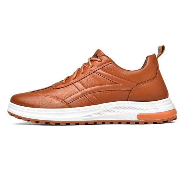 

Men Letter Detail Lace-up Front Sneakers, Brown