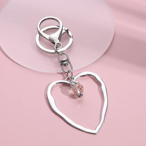 

Heart Pendant Keychain, Silver