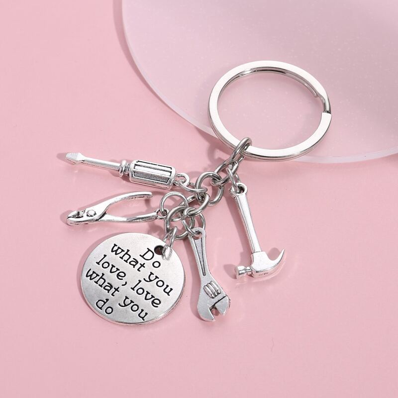 

Hammer Pendant Keychain, Silver