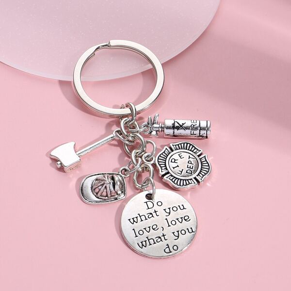 

Axe Pendant Keychain, Silver