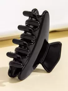 6入組簡約百搭髮卡 - 黑色 - 查看 5