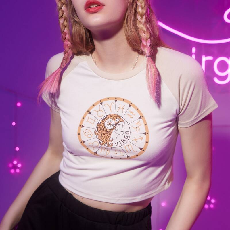 

Starsalign Constellation Graphic Colorblock Baseball Tee, Multicolor