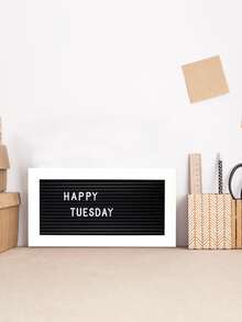 1pc Thư thiết kế trang trí nghệ thuật - Đen và trắng - Xem 2