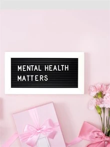 1pc Thư thiết kế trang trí nghệ thuật - Đen và trắng - Xem 4