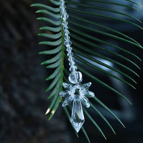 

1pc Crystal Pendant Wall Hanging, White