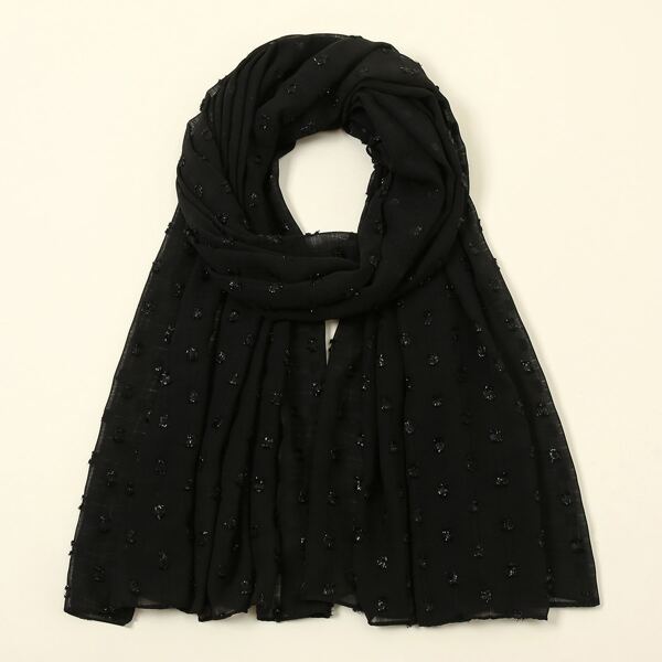 

1pc Simple Scarf, Black