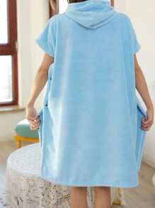 Khăn tắm thêu dứa - Màu xanh lam - Xem 2