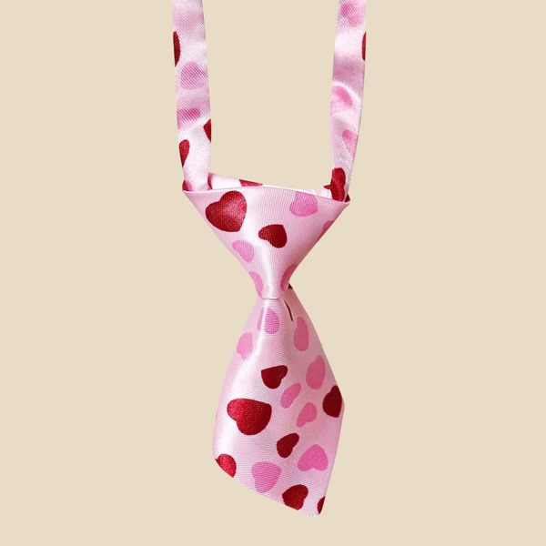 

Heart Print Pet Tie, Multicolor