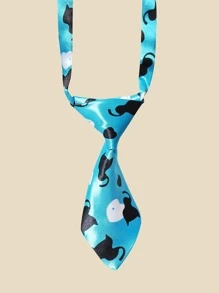 Corbata de mascota con estampado de gato - Multicolor - Ver 1