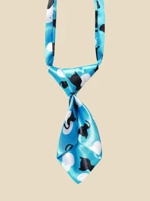 Corbata de mascota con estampado de gato - Multicolor - Ver 3