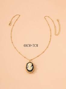 Figure Graphic Charm Necklace - Multicolor - View 5