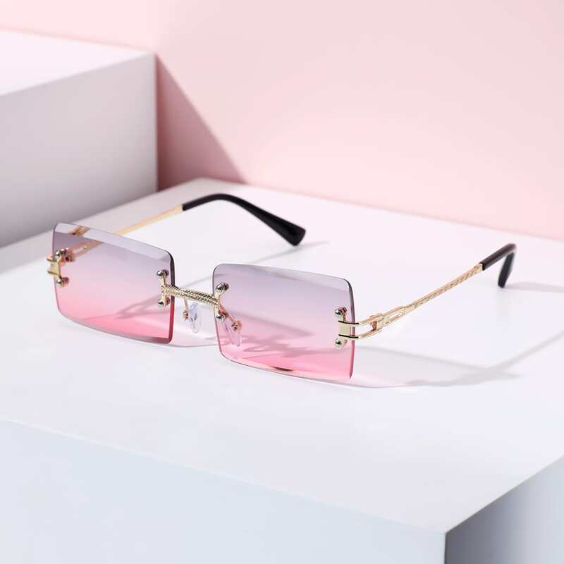 

Rimless Tinted Lens Sunglasses