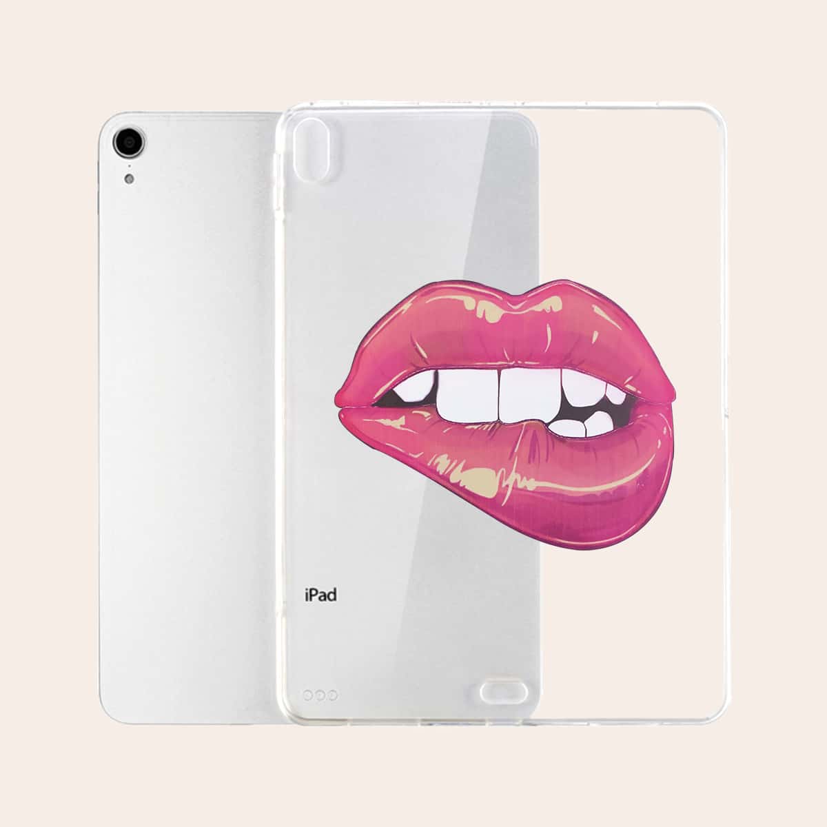 

Lip Pattern Clear Case For iPad