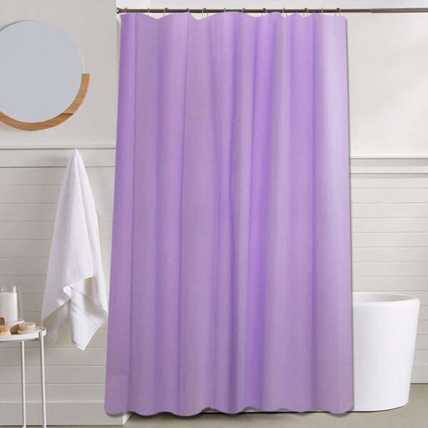 

Solid Color Shower Curtain, Purple