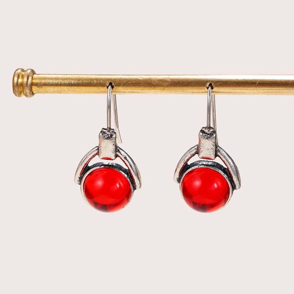 

Серьги из сплава, Красный