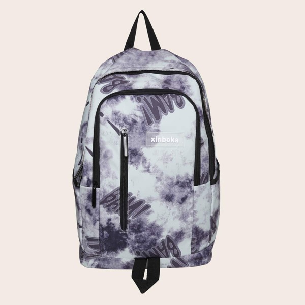 

Boys Tie Dye Large Capacity Backpack, Multicolor