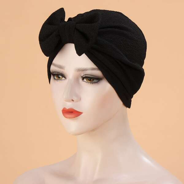 

Bow Decor Head Wrap, Black