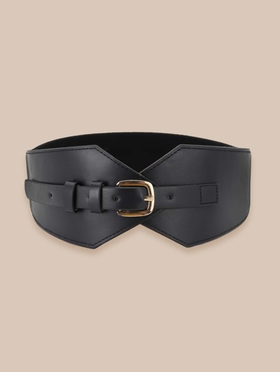 Metal Buckle Wide Belt Halloween Summer, School