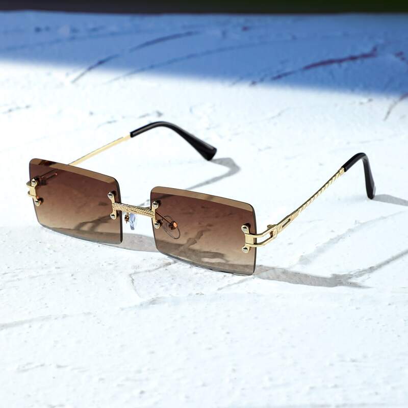 

Rimless Tinted Lens Sunglasses