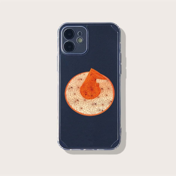 

Spider Web Print Phone Case, Clear