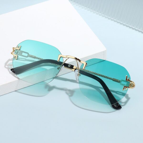 

Geometric Rimless Sunglasses