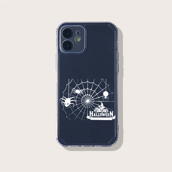

Halloween Spider Web Clear Phone Case