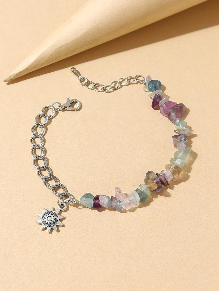 Vòng tay trang trí bằng đá - Nhiều màu - Xem 1