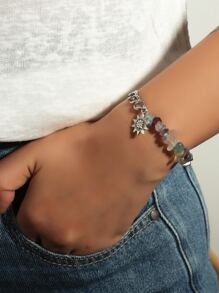 Vòng tay trang trí bằng đá - Nhiều màu - Xem 2