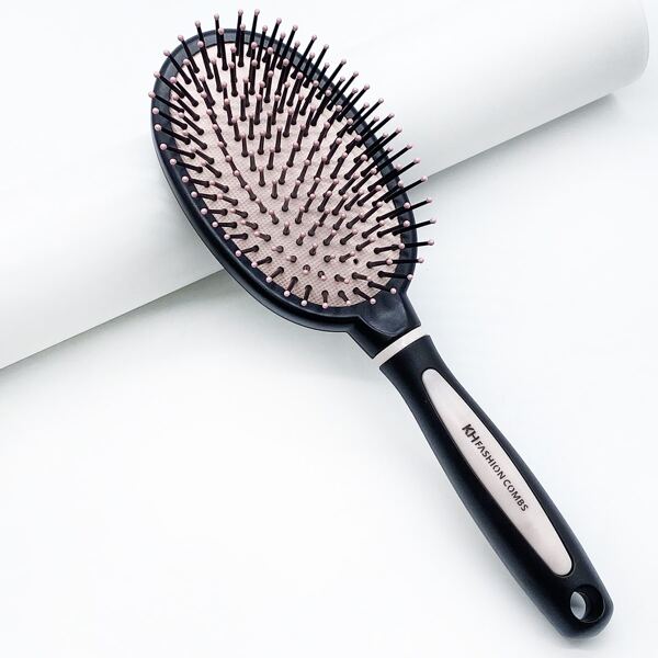 

1pc Color Block Hair Brush, Pink
