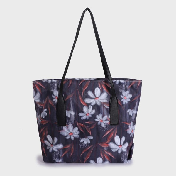 

Floral Graphic Tote Bag, Multicolor