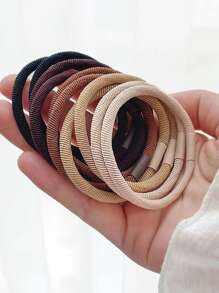 10 chiếc Cột tóc Đơn giản - Nhiều màu - Xem 3