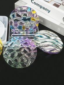 4 cái Tự làm Coaster & 1 cái Khay Khuôn - trắng - Xem 4