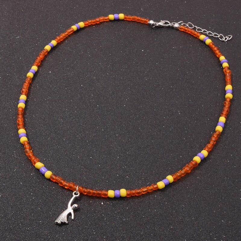 

Guys Simple Beaded Necklace, Multicolor
