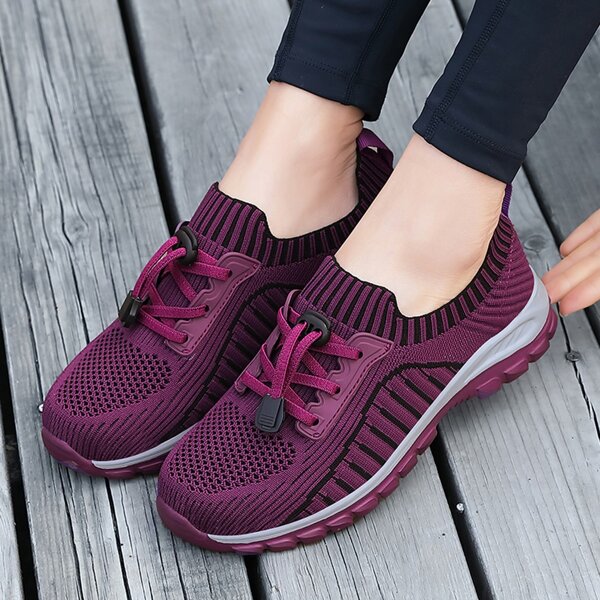 

Lace Up Front Running Shoes, Purple