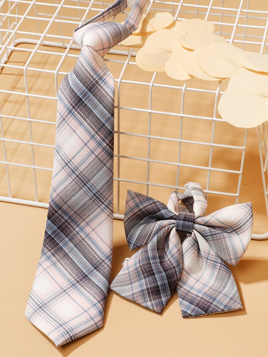 Cà vạt in kẻ sọc & cà vạt nơ - Nhiều màu - Xem 1