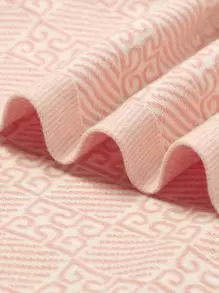 Bebé Manta estampado geométrico - Rosa - Ver 3