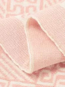 Bebé Manta estampado geométrico - Rosa - Ver 4