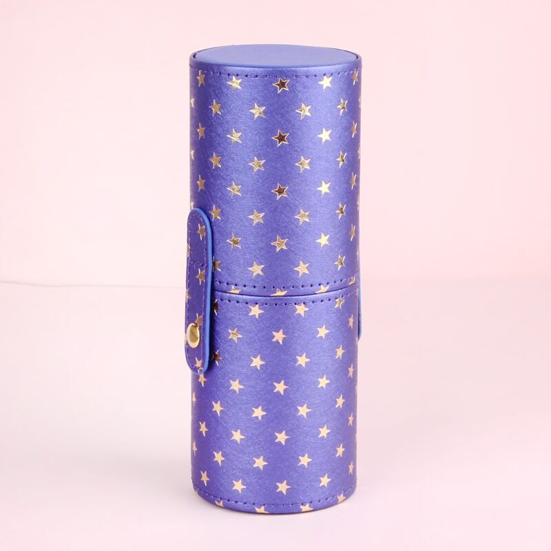 

Star Pattern Makeup Brush Storage Box, Purple
