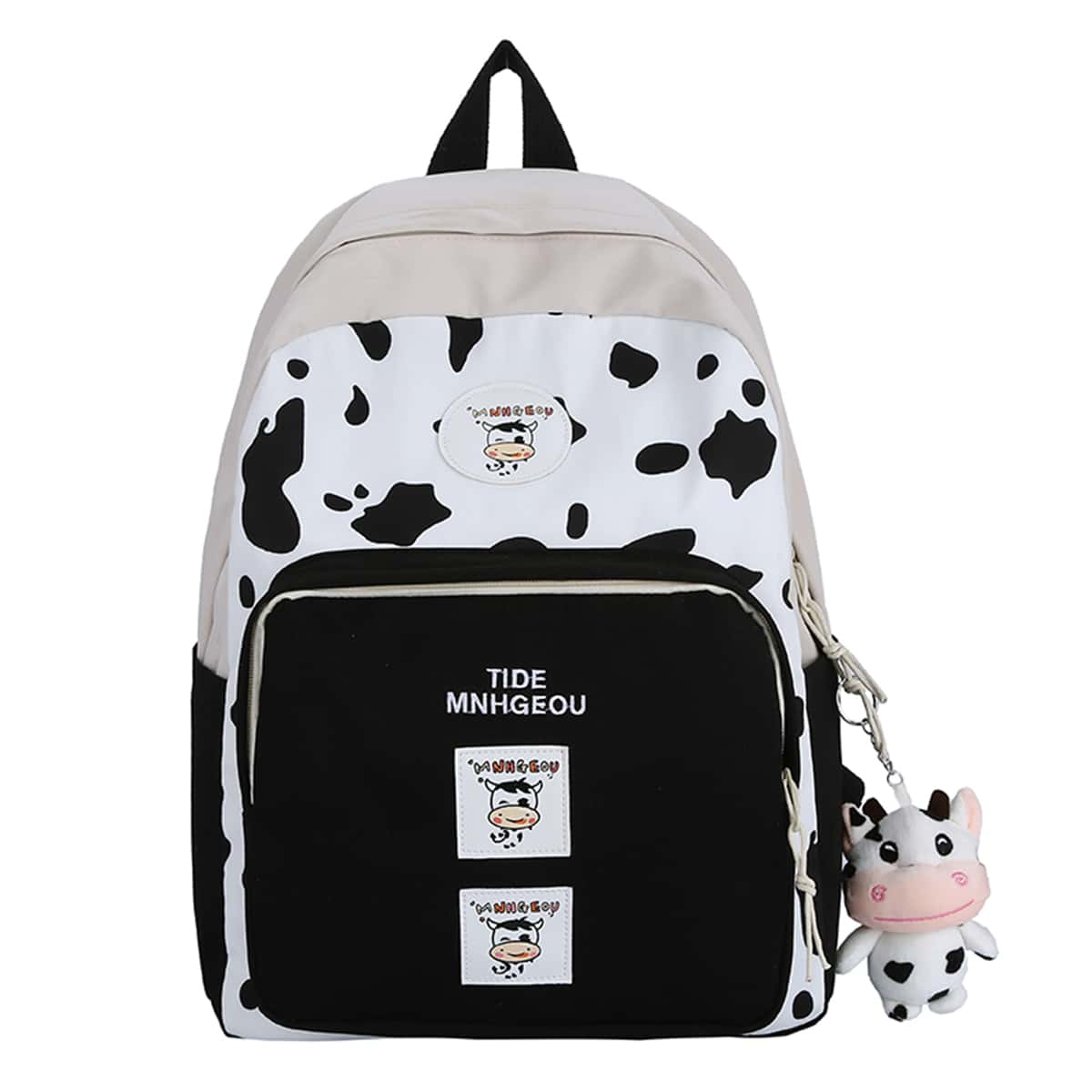 

Cow Graphic Backpack, Black
