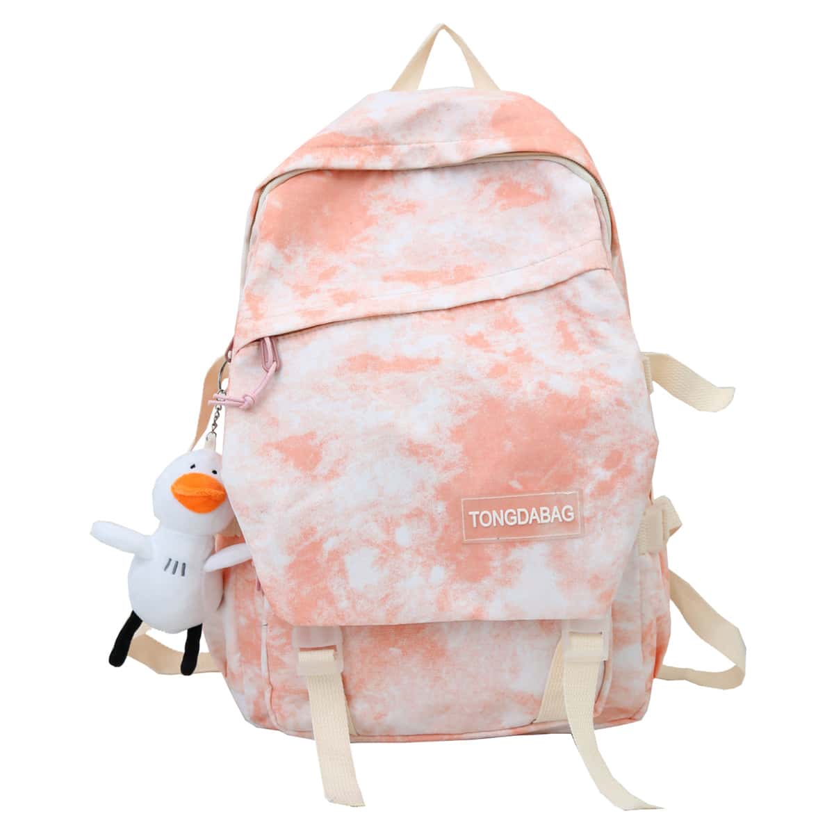 

Double Buckle Tie Dye Backpack, Multicolor