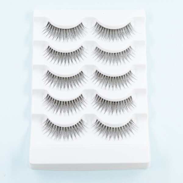 

5pairs Extra Long False Eyelashes, Black