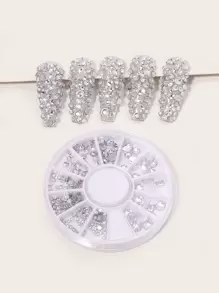 1box Rhinestone Nail Art Decoration DIY Nail Charms Nail Gems Nail Supplies