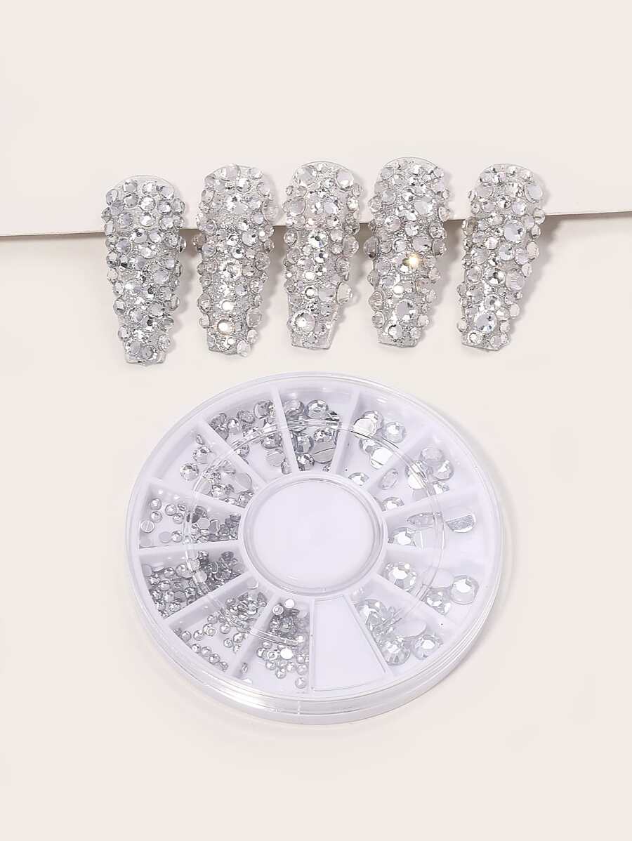 1box Rhinestone Nail Art Decoration DIY Nail Charms Nail Gems Nail Supplies